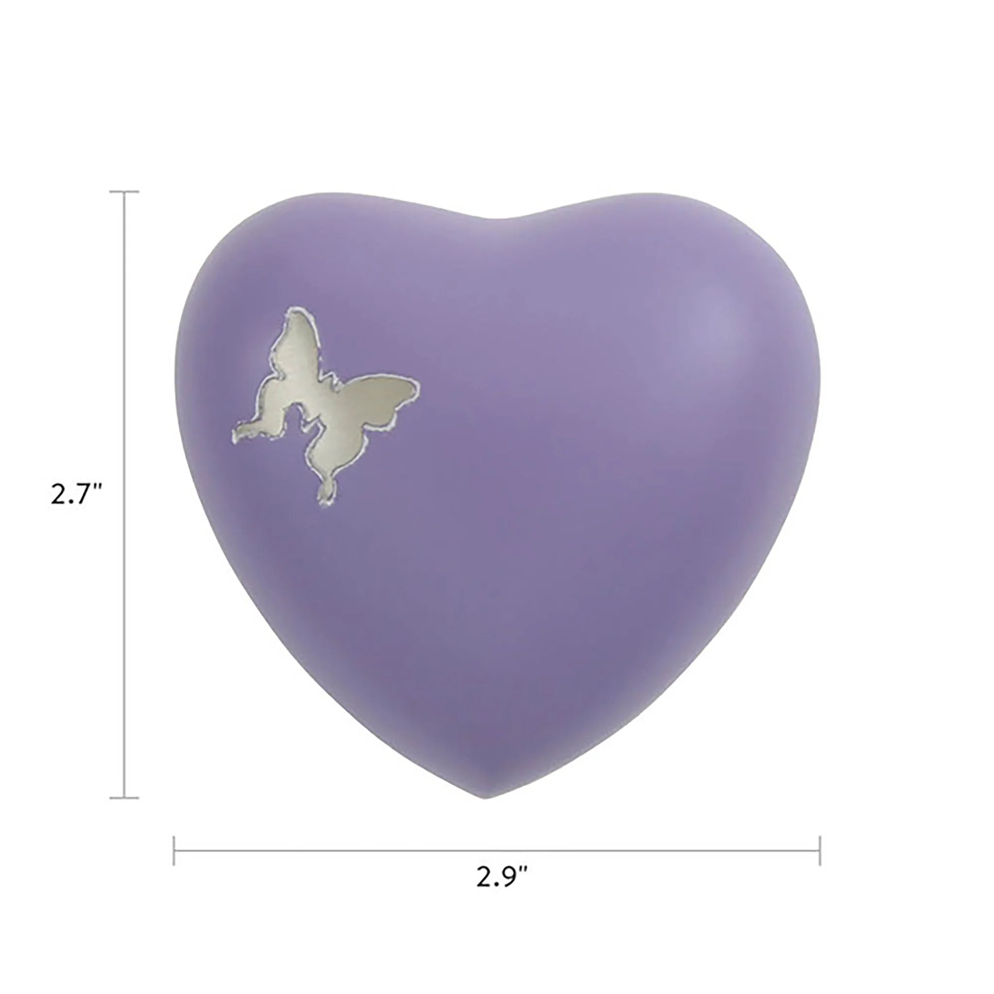 Aero Butterfly Heart Keepsake Urn - Image 3