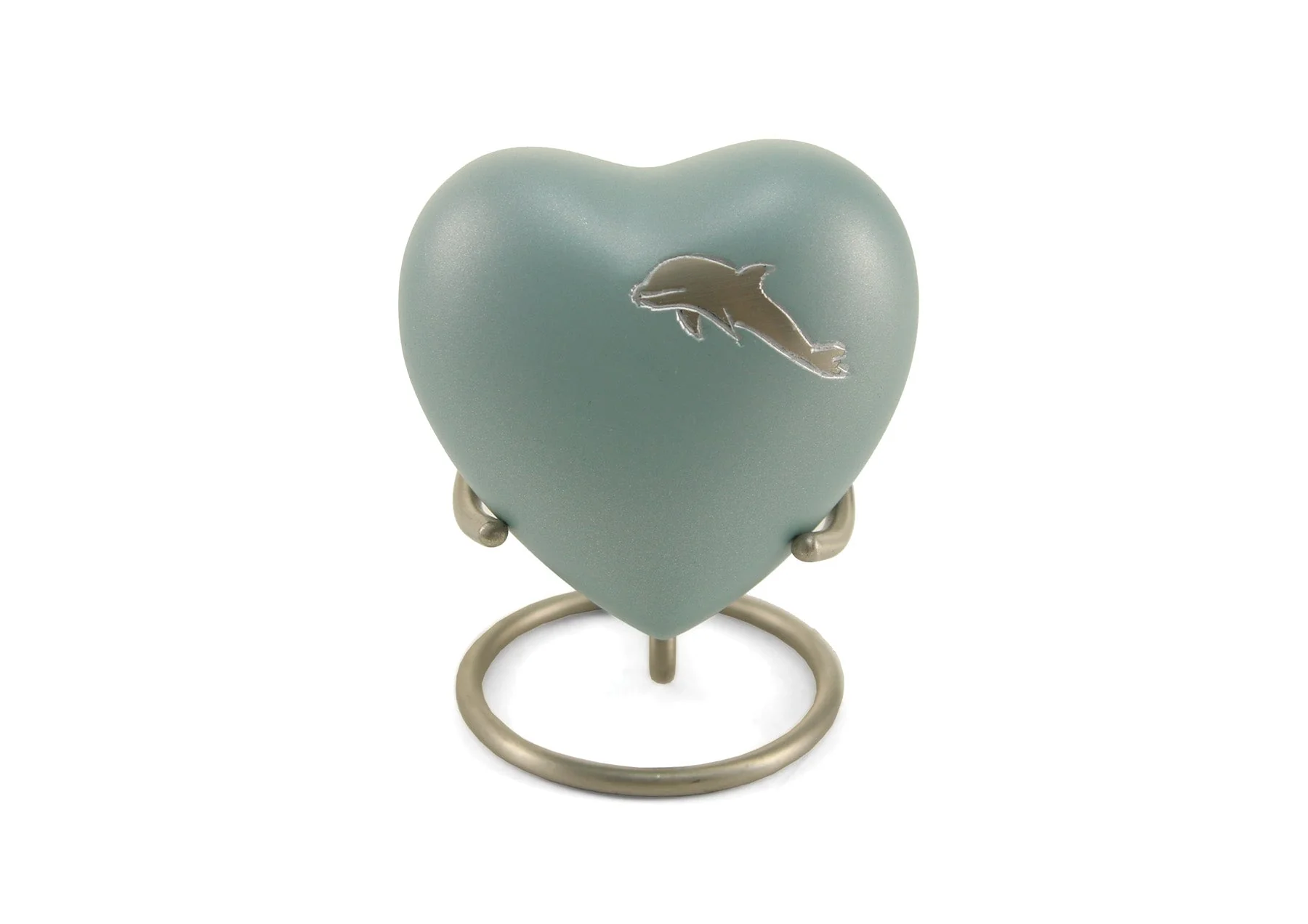 Aero Dolphin Heart Keepsake Urn - Image 3