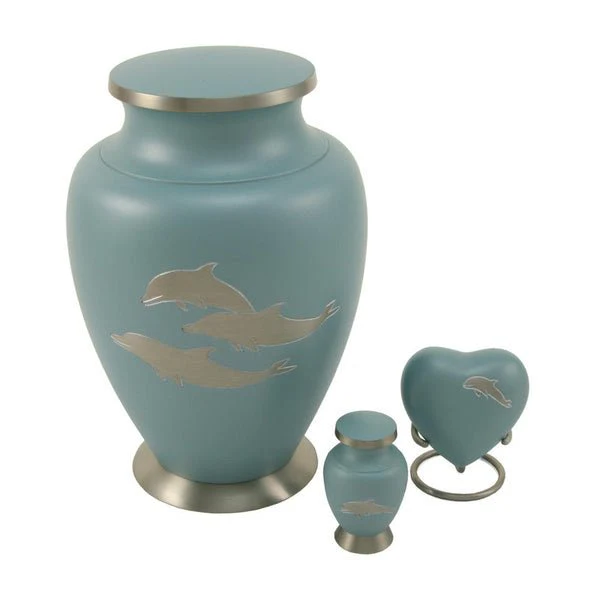 Aero Dolphin Heart Keepsake Urn - Image 6