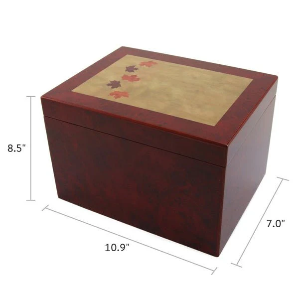 Autumn Leaves Memory Chest Extra Large Cremation Urn - Image 6