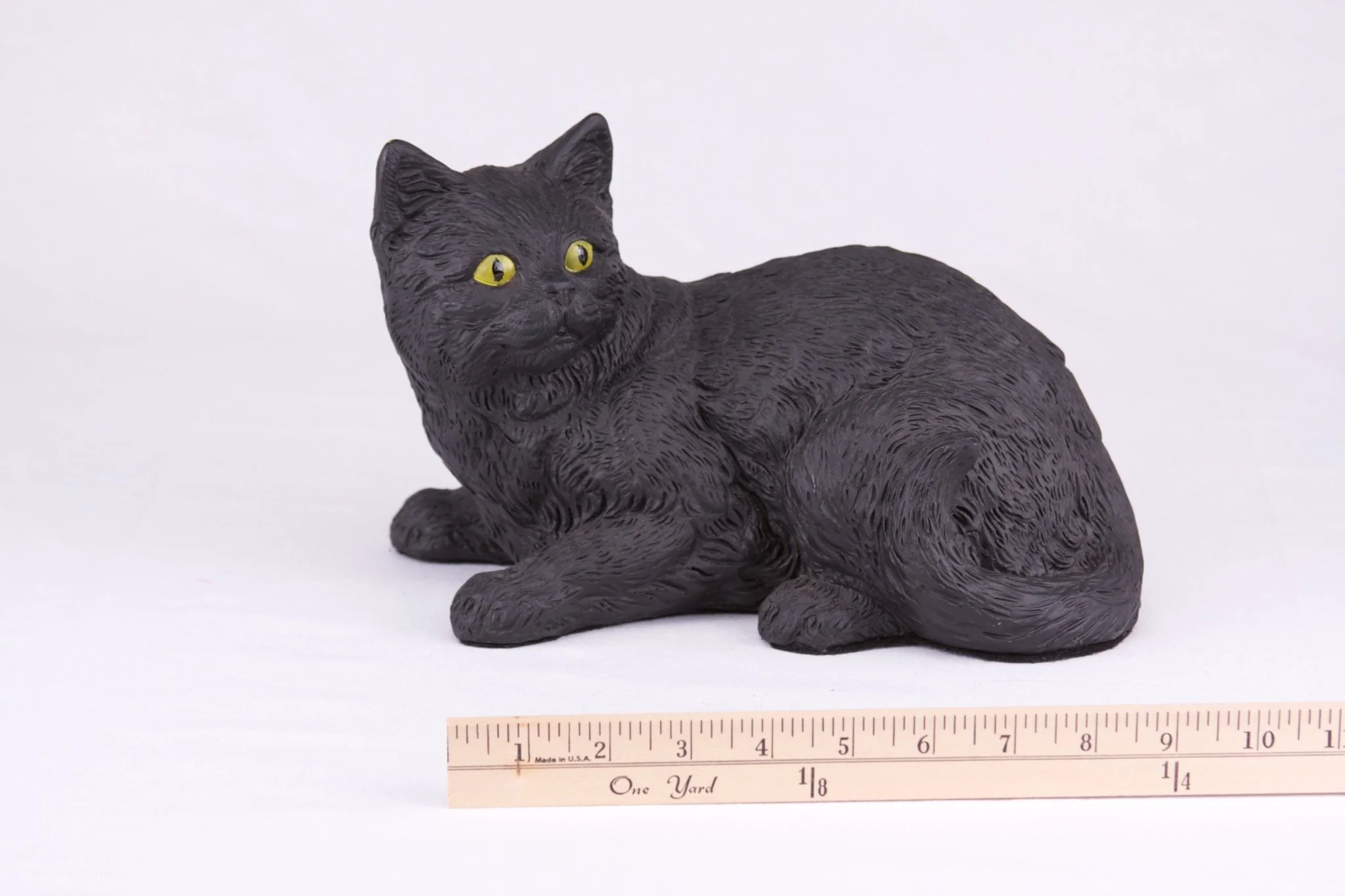 Black Coat Shorthair Cat Figurine Pet Urn - Image 5