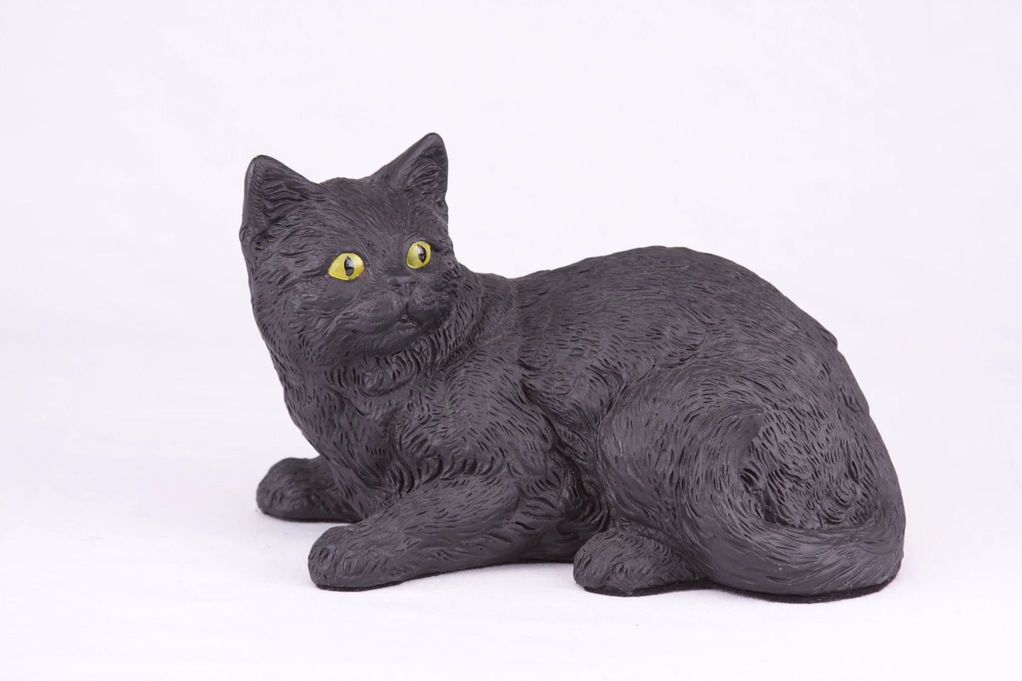 Black Coat Shorthair Cat Figurine Pet Urn - Image 6