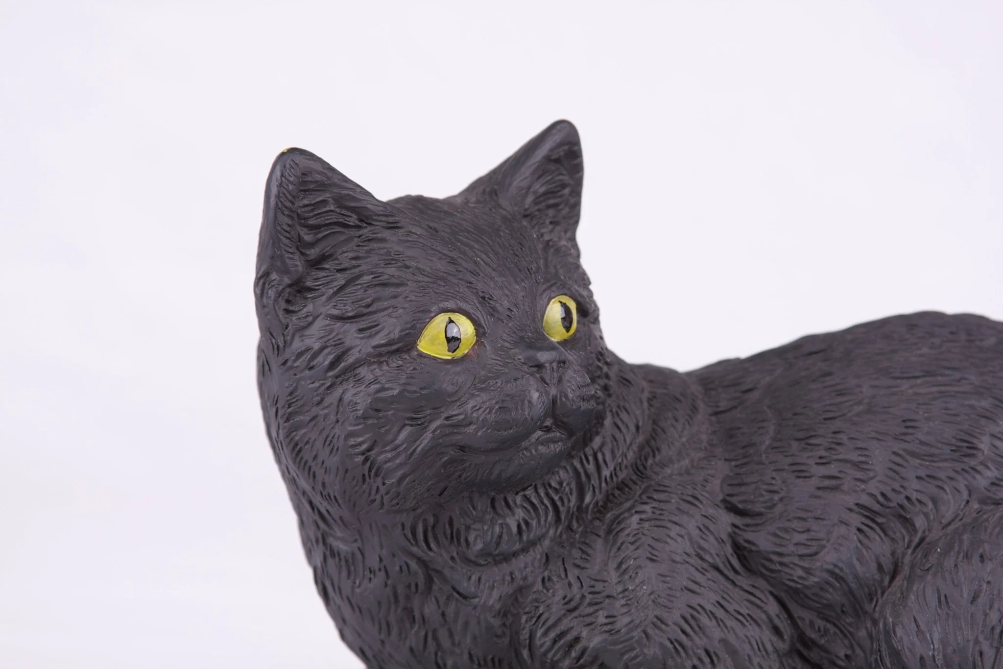 Black Coat Shorthair Cat Figurine Pet Urn - Image 7