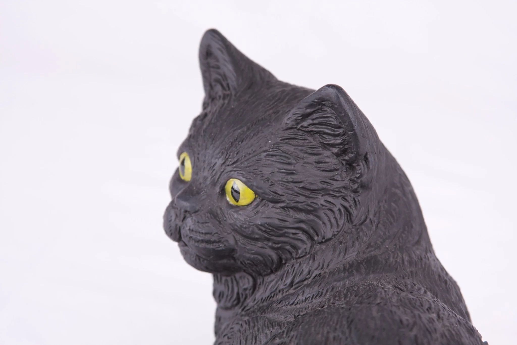 Black Coat Shorthair Cat Figurine Pet Urn - Image 8