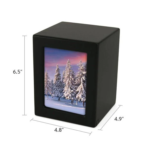 Black Photo Frame Large Pet Cremation Urn - Image 5