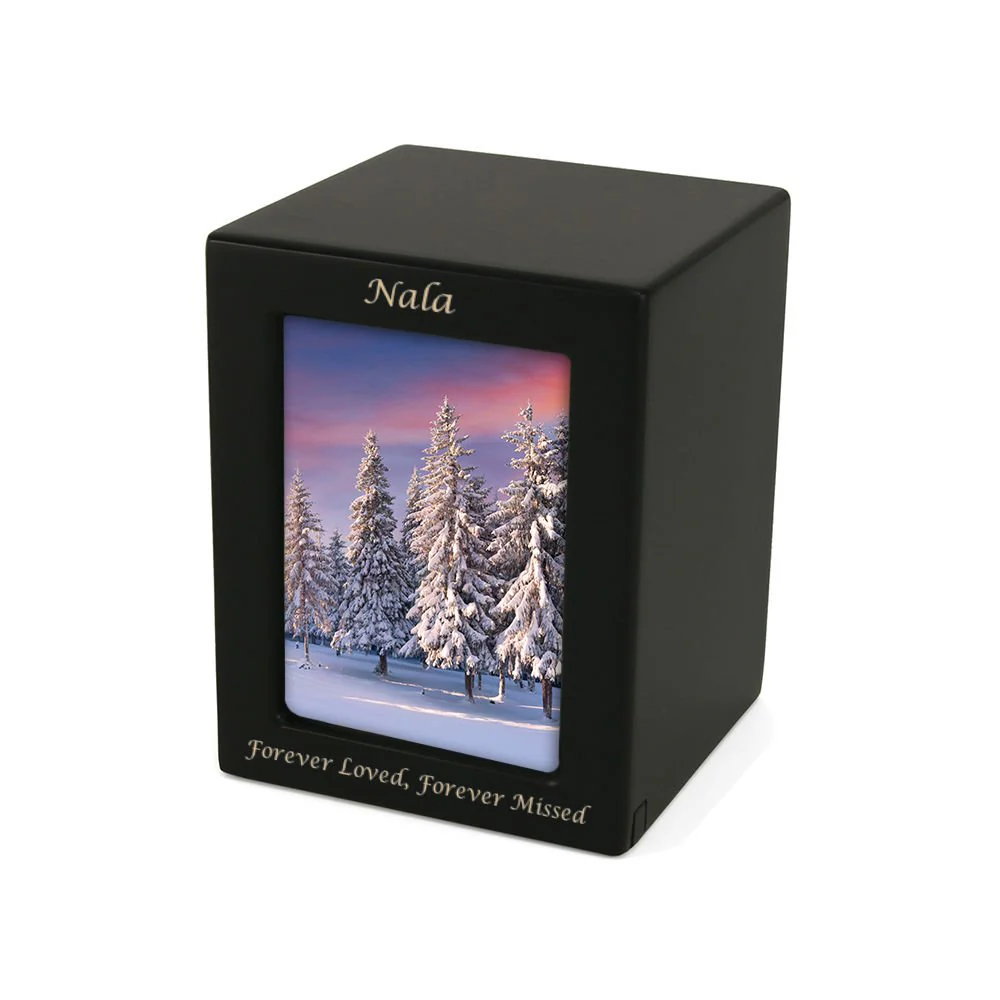 Black Photo Frame Large Pet Cremation Urn - Image 6