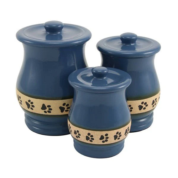 Blue Paw Print Band Small Pet Urn - Image 6