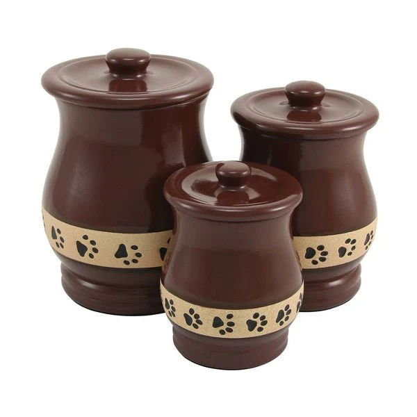 Brown Paw Print Band Small Pet Urn - Image 4