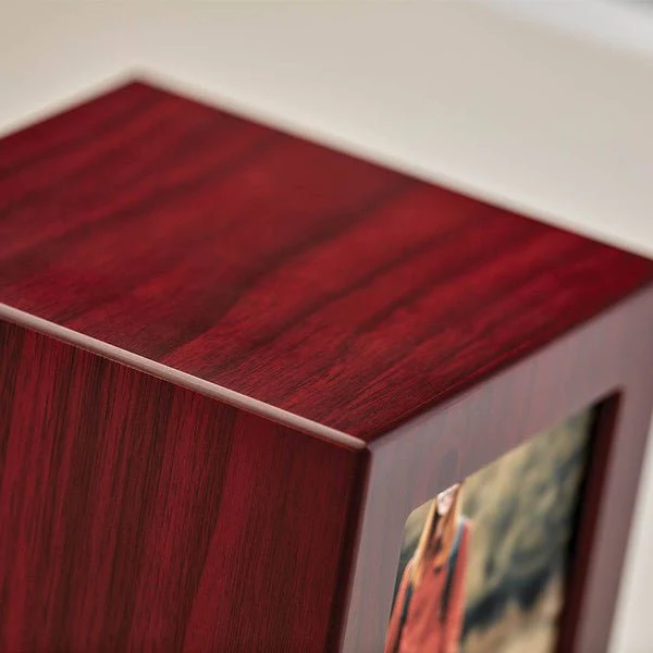 Cherry Photo Frame Extra Large Pet Cremation Urn - Image 3