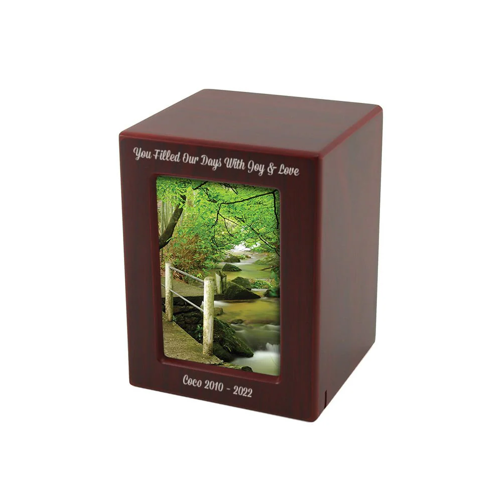 Cherry Photo Frame Medium Pet Cremation Urn - Image 5