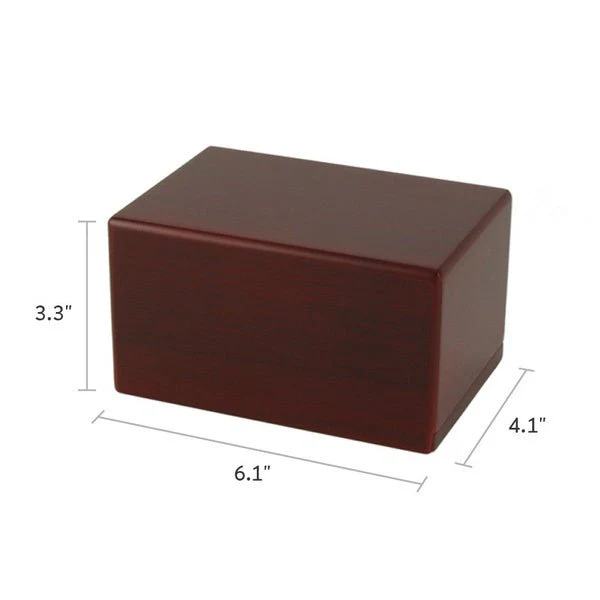 Cherry Woodgrain Box Extra Small Cremation Urn - Image 5