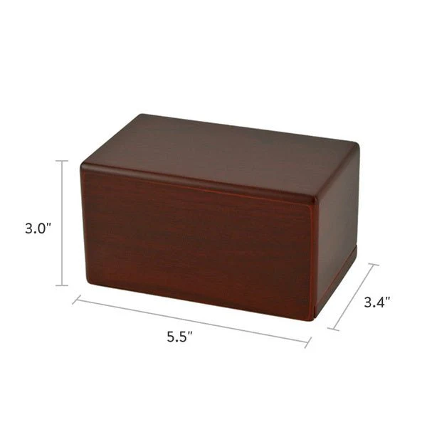 Cherry Woodgrain Box Small Cremation Urn - Image 4