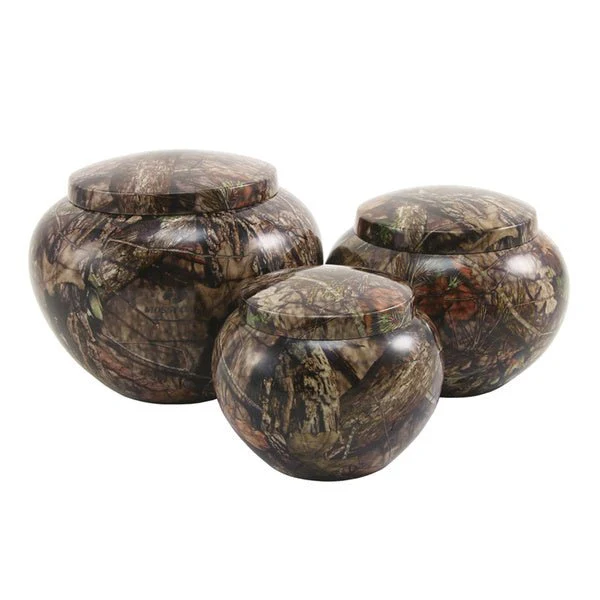 Classic Round Mossy Oak Extra Large Pet Cremation Urn - Image 5