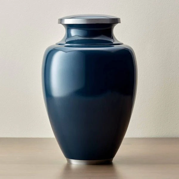 Classic Vase Form Navy Extra Large Cremation Urn - Image 4