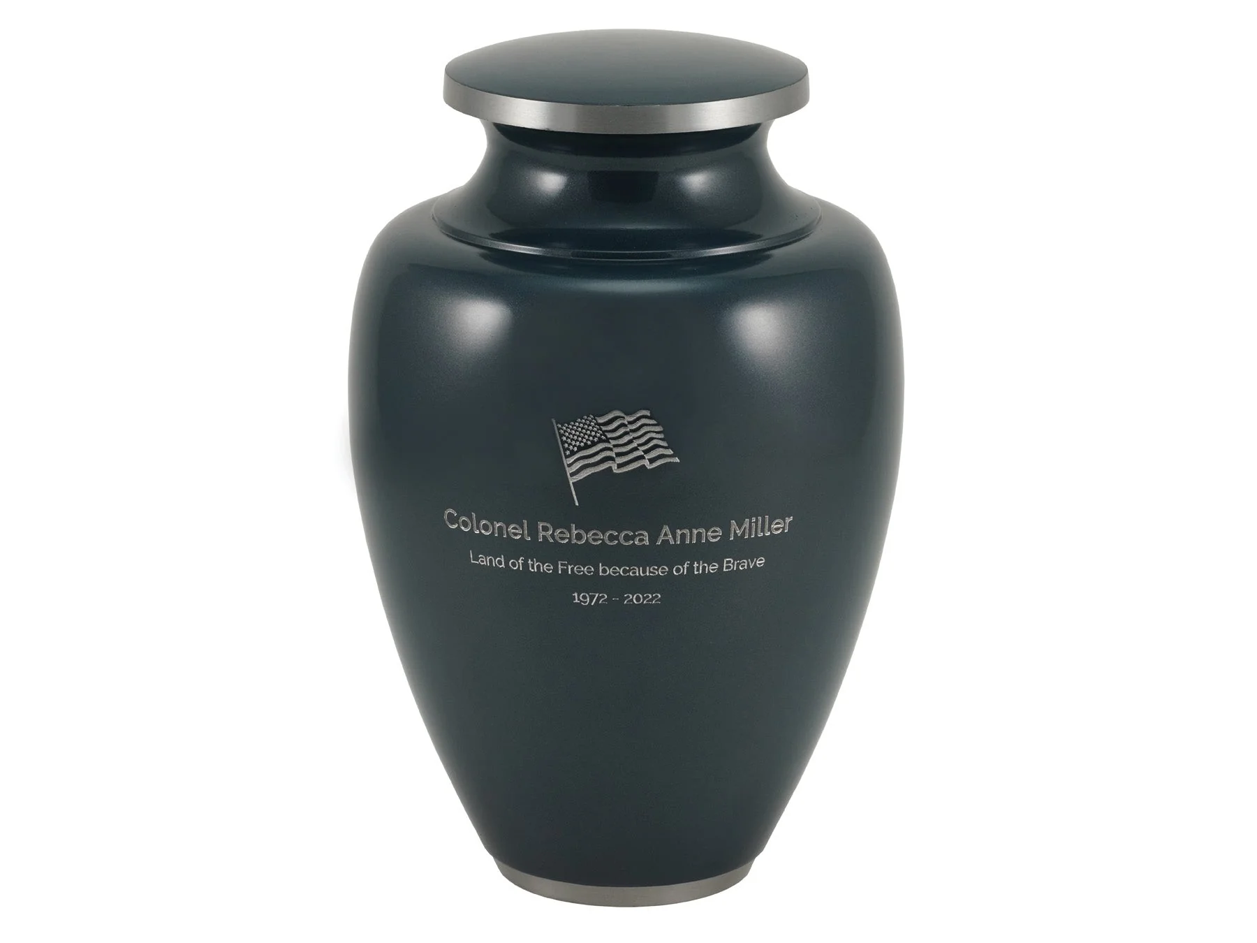 Classic Vase Form Navy Extra Large Cremation Urn - Image 6