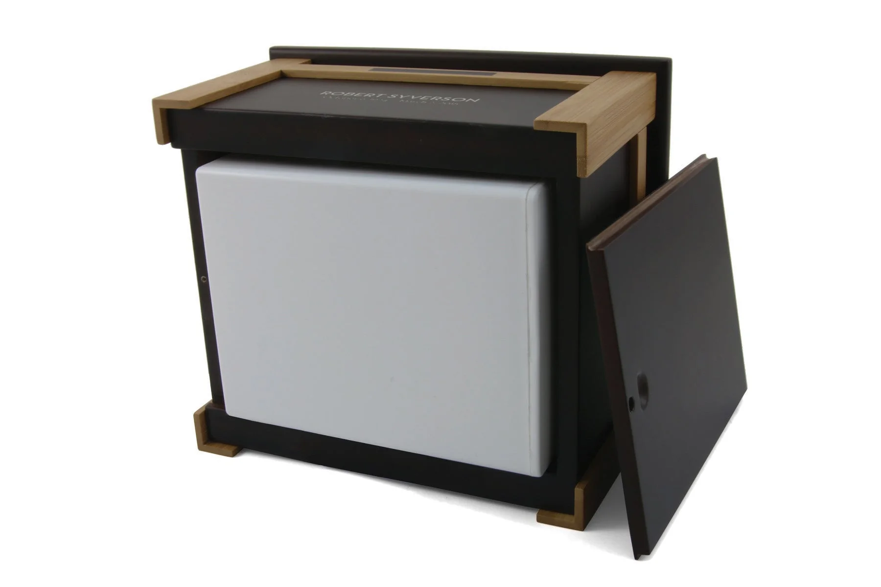 Deep Brown Bamboo Extra Large Cremation Urn - Image 5