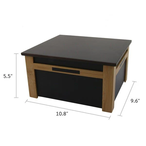 Deep Brown Bamboo Extra Large Cremation Urn - Image 9