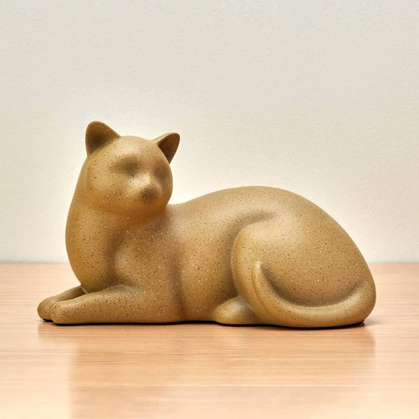 Fawn Slumber Cat Medium Pet Cremation Urn - Image 4