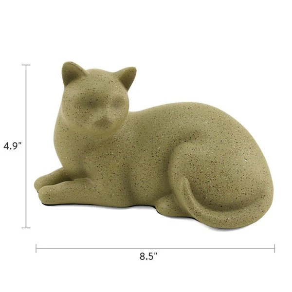 Fawn Slumber Cat Medium Pet Cremation Urn - Image 5