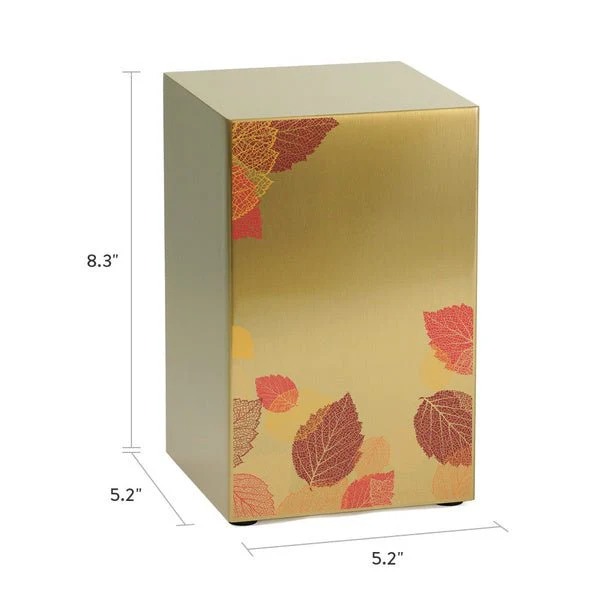 Foliage Leaf Bronze Companion Urn - Left Side - Image 6