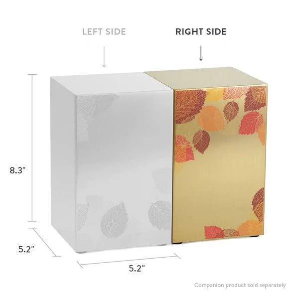 Foliage Leaf Bronze Companion Urn - Right Side - Image 5