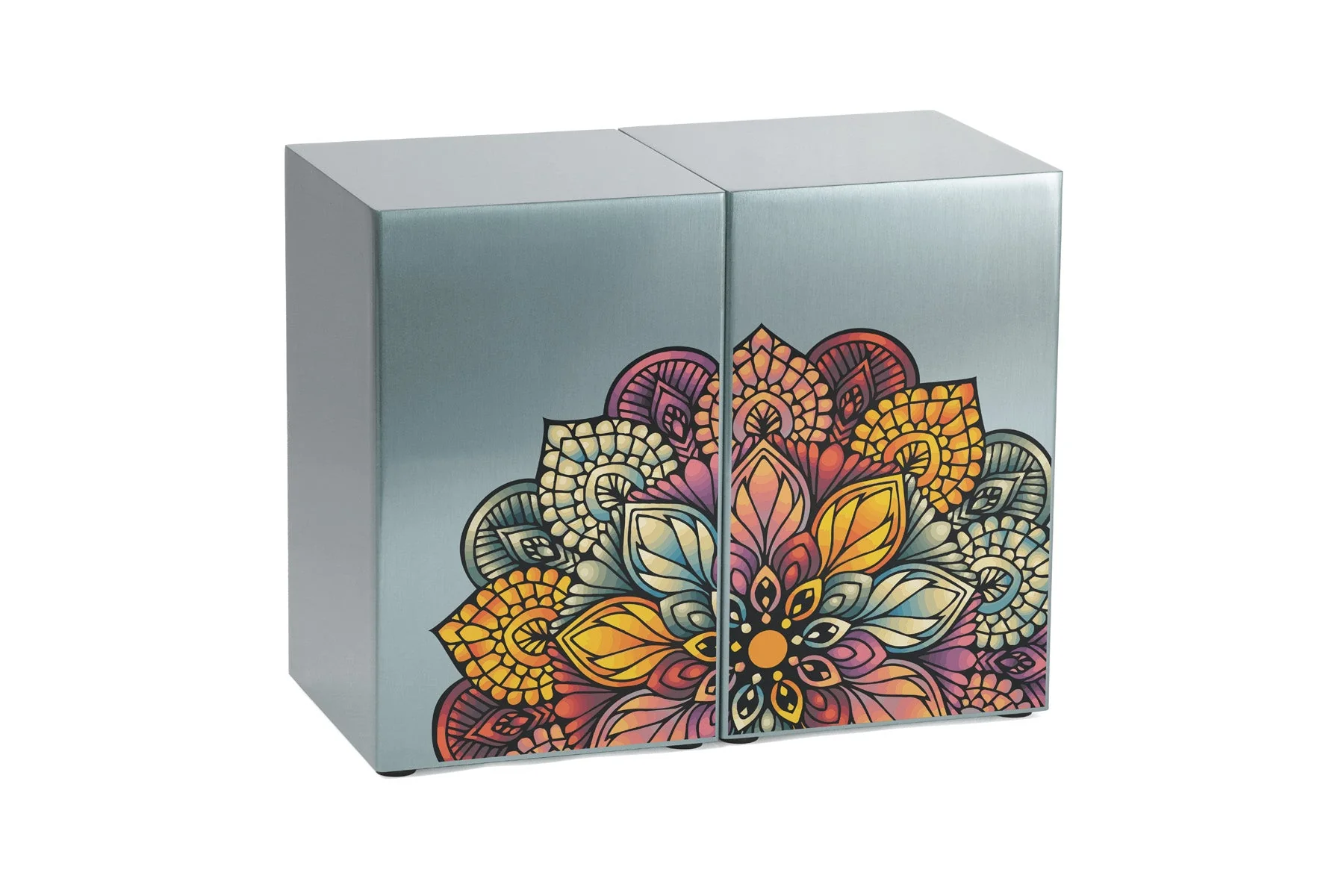 Mandala Pewter Companion Urn - Left Side - Image 3