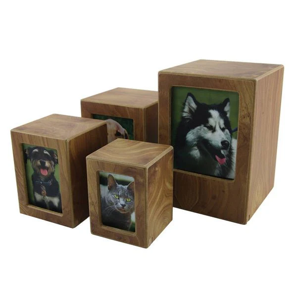 Natural Finish Photo Frame Large Pet Cremation Urn - Image 7