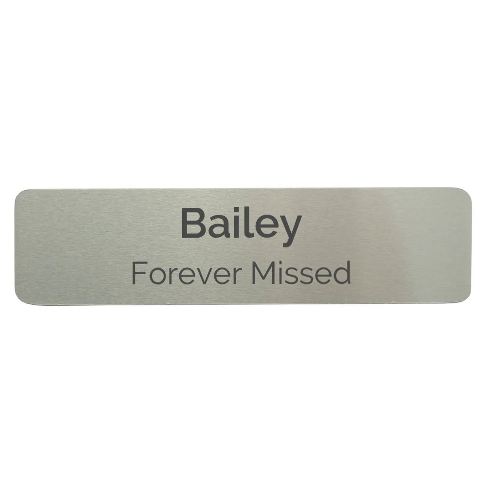 Pewter Alloy Large Metal Nameplate - Image 3