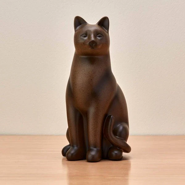 Sable Cozy Cat Medium Pet Cremation Urn - Image 5