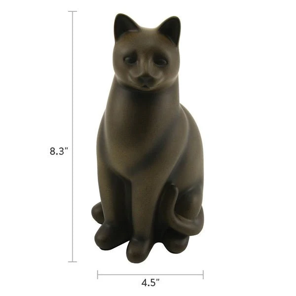 Sable Cozy Cat Medium Pet Cremation Urn - Image 6