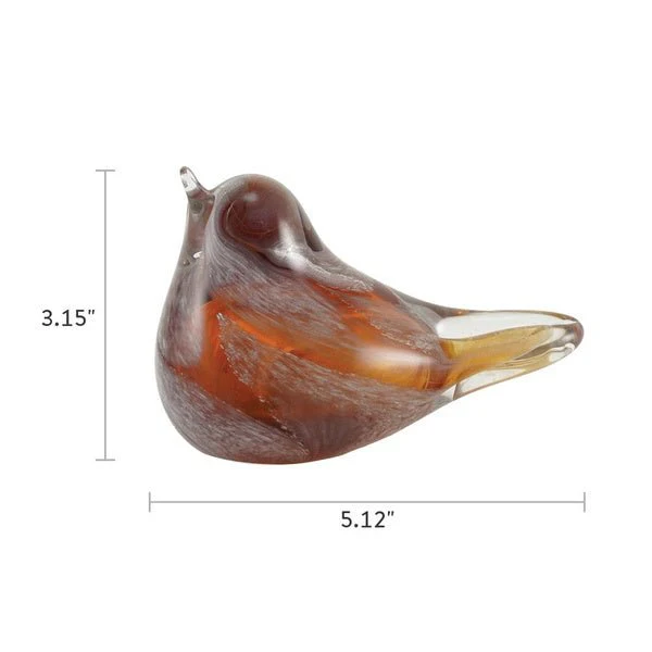 Songbird Amber Glass Keepsake Urn - Image 4