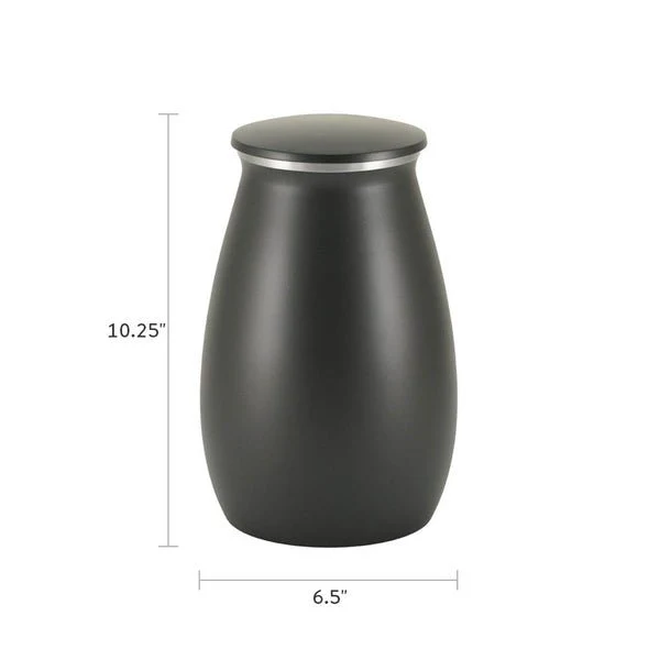 Tapered Black Granite Extra Large Pet Cremation Urn - Image 3