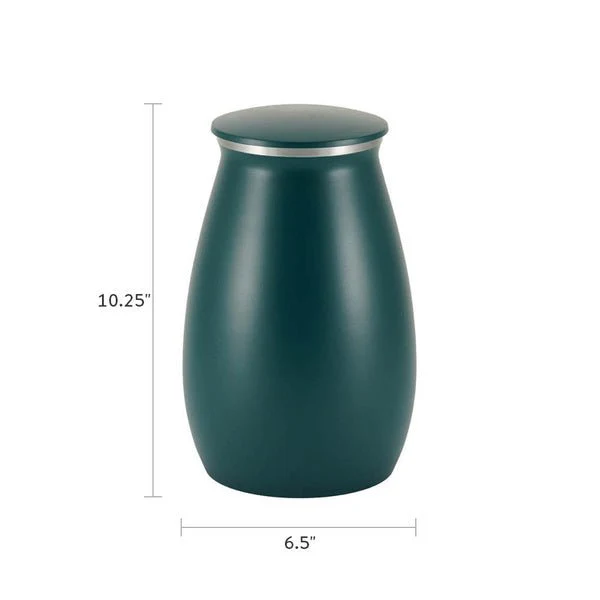 Tapered Teal Sapphire Granite Extra Large Pet Cremation Urn - Image 4